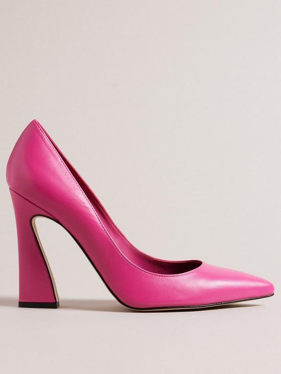 front image of ted-baker-teyma-leather-court-shoe