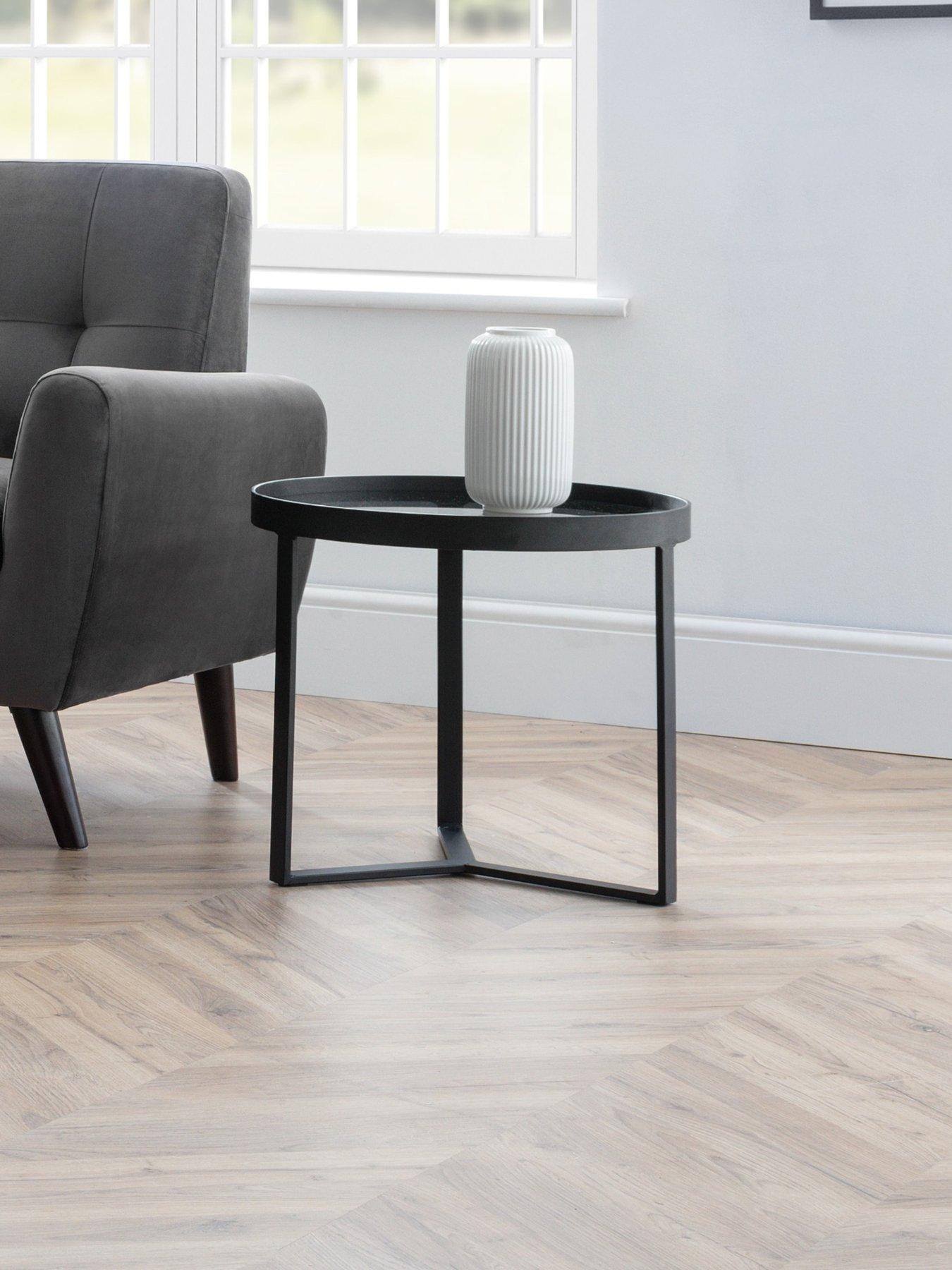 undefined Loft Lamp Table - Smoked Glass