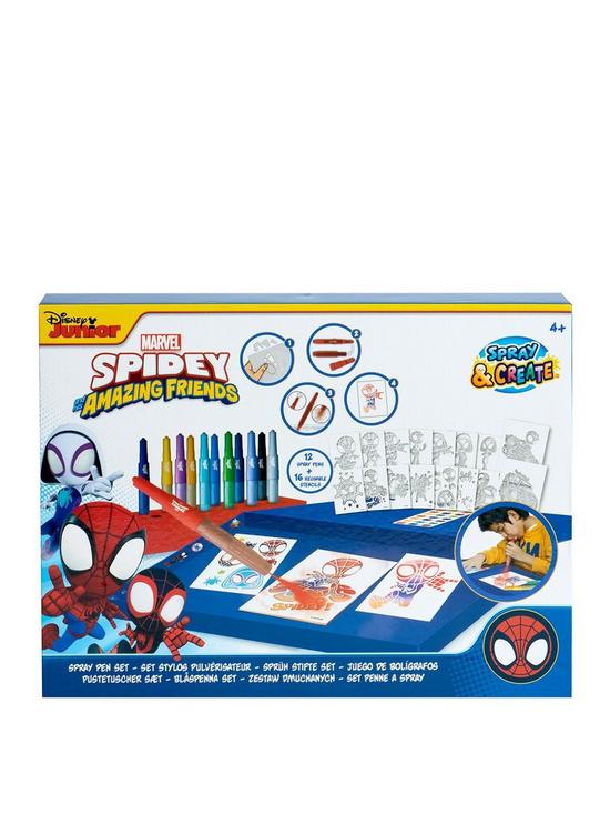 stillFront image of spiderman-spidey-deluxe-spray-pen-set