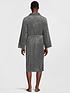  image of dkny-colts-fleece-dressing-gown-dark-grey