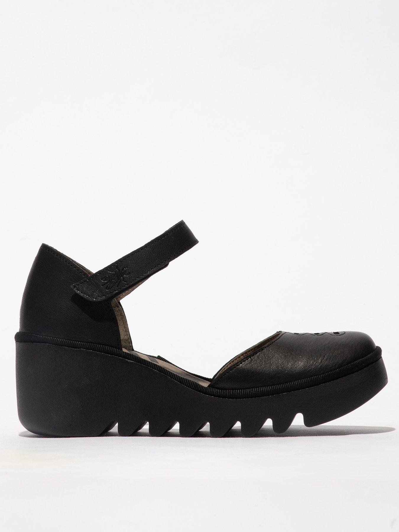 Fly london 2024 black wedge