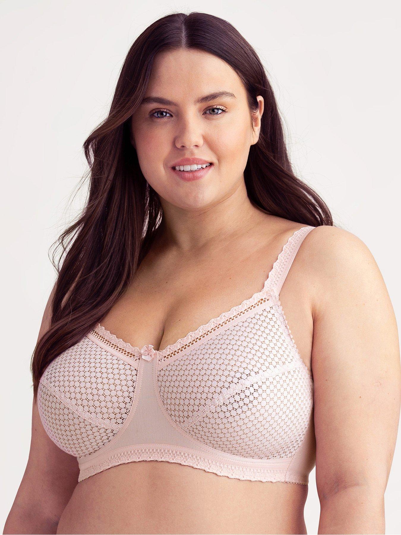 undefined Miss Mary Non Wired Cotton Dot Lace Bra