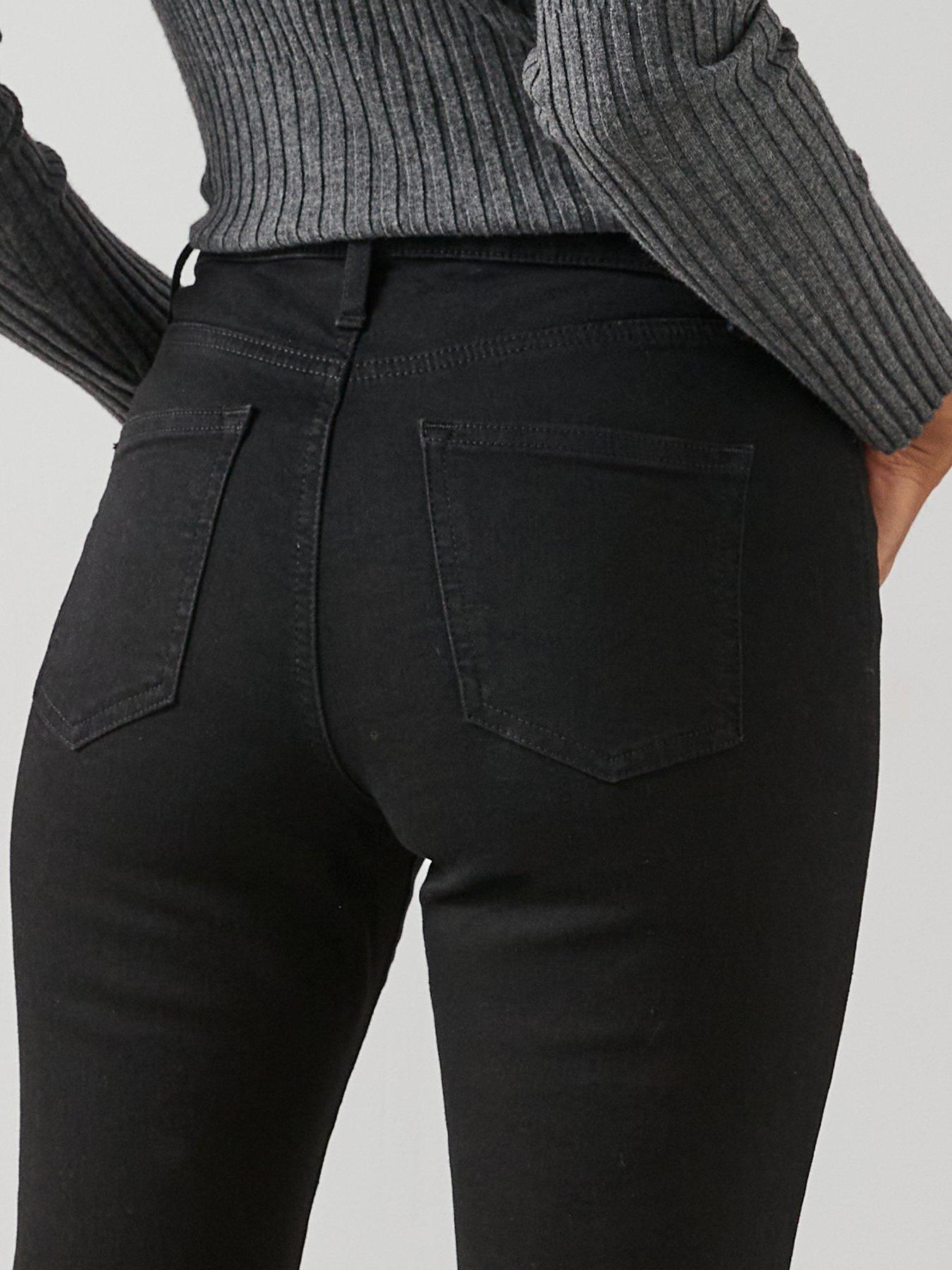 Image 5 of 7 of The Very Collection Authentic Straight Leg Jeans With Stretch - Black