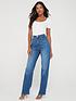  image of v-by-very-wide-leg-jeans-with-stretch-mid-wash