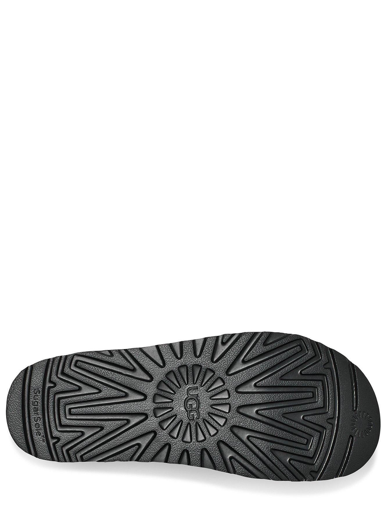  image of ugg-goldenstar-wedge-sandals-black