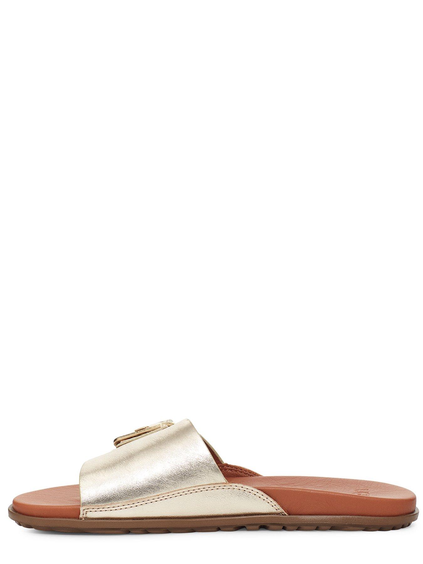 Gold on sale ugg slides