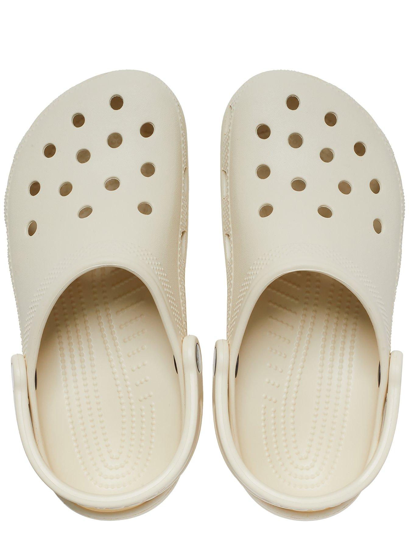 Image 4 of 6 of Crocs Womens Classic Clog Lightweight EVA Clogs - Beige
