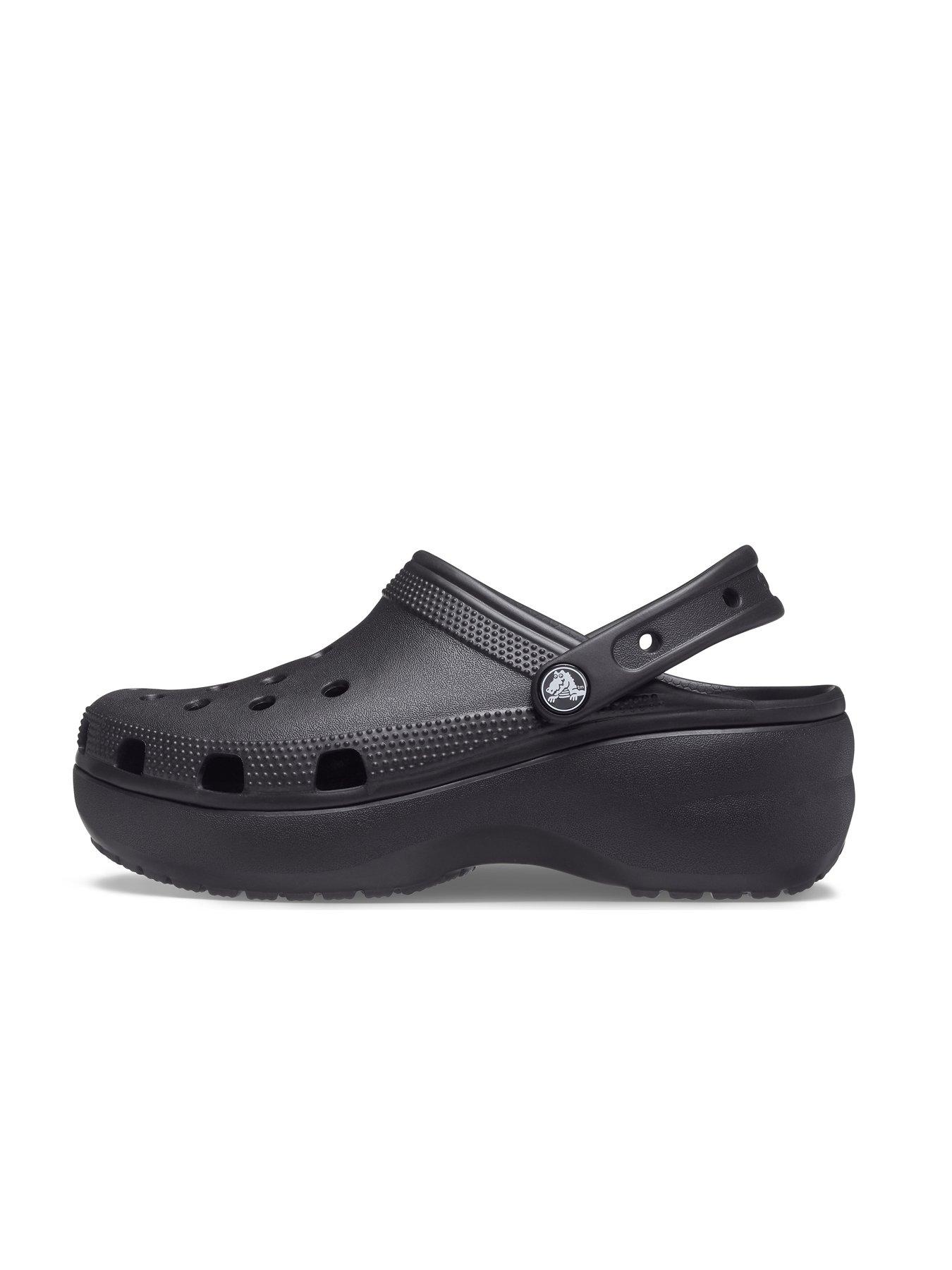 Image 6 of 6 of Crocs Classic Platform Clog Wedge - Black
