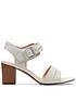  image of clarks-karseahi-seam-heeled-sandals-white-interest