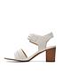  image of clarks-karseahi-seam-heeled-sandals-white-interest