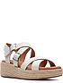  image of clarks-kimmei-buckle-wedges-white-combi