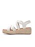  image of clarks-kimmei-buckle-wedges-white-combi