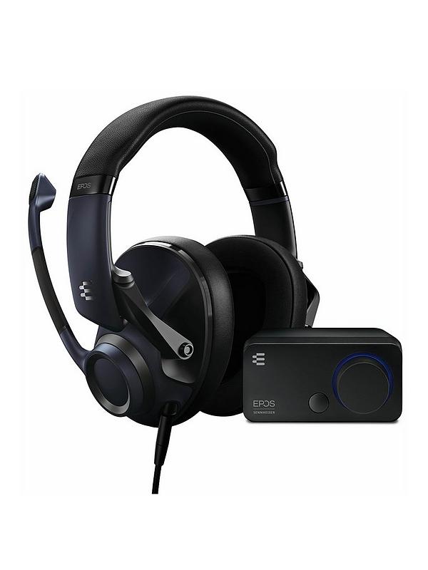 EPOS H6PRO Audio Bundle Closed Acoustic Wired Gaming Headset with External  Sound Card