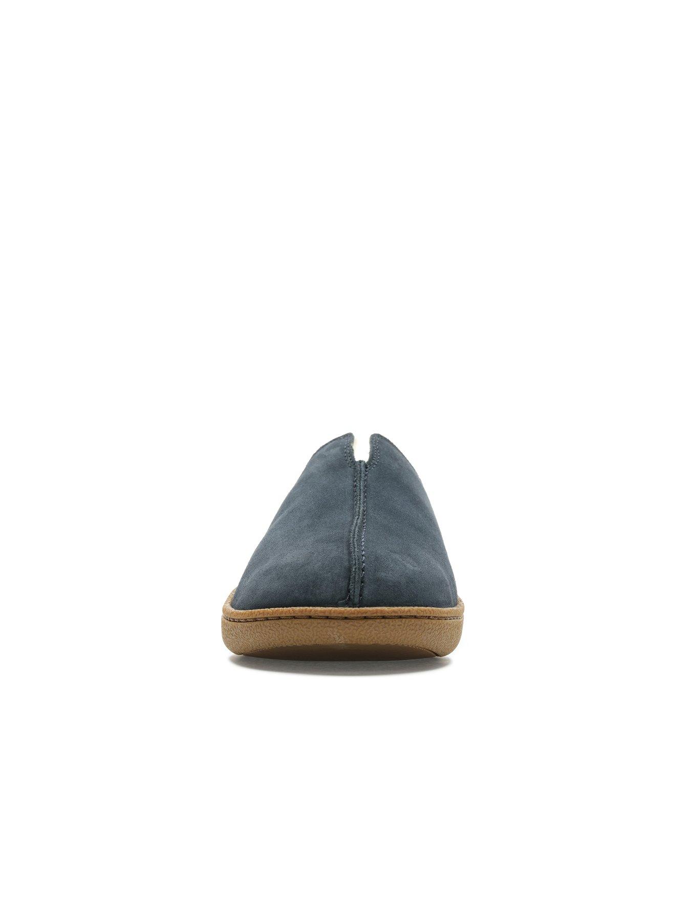  image of clarks-home-mule-slippers-navy
