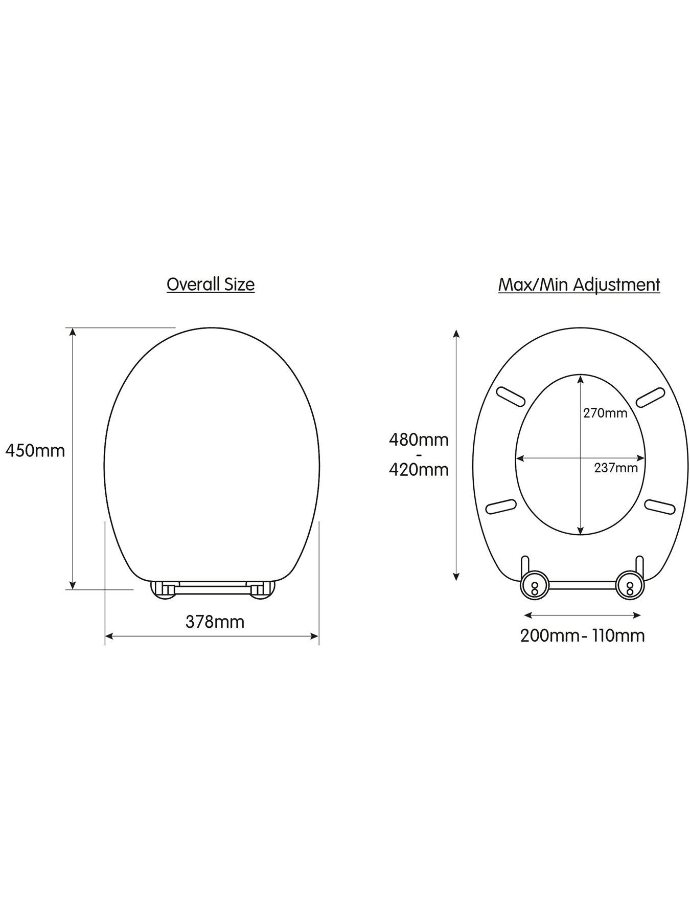 Image 6 of 7 of Croydex Ontario Flexi-Fix Toilet Seat