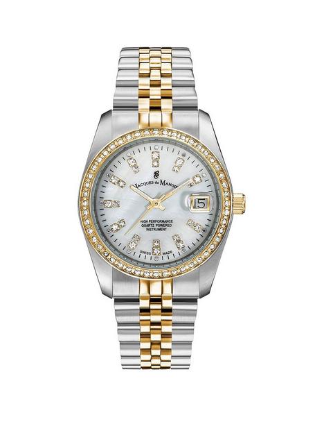 jacques-du-manoir-ladies-inspiration-silver-amp-gold-plated-stainless-steel-bracelet-watch