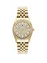  image of jacques-du-manoir-ladies-inspiration-glamour-gold-plated-stainless-steel-bracelet-watch
