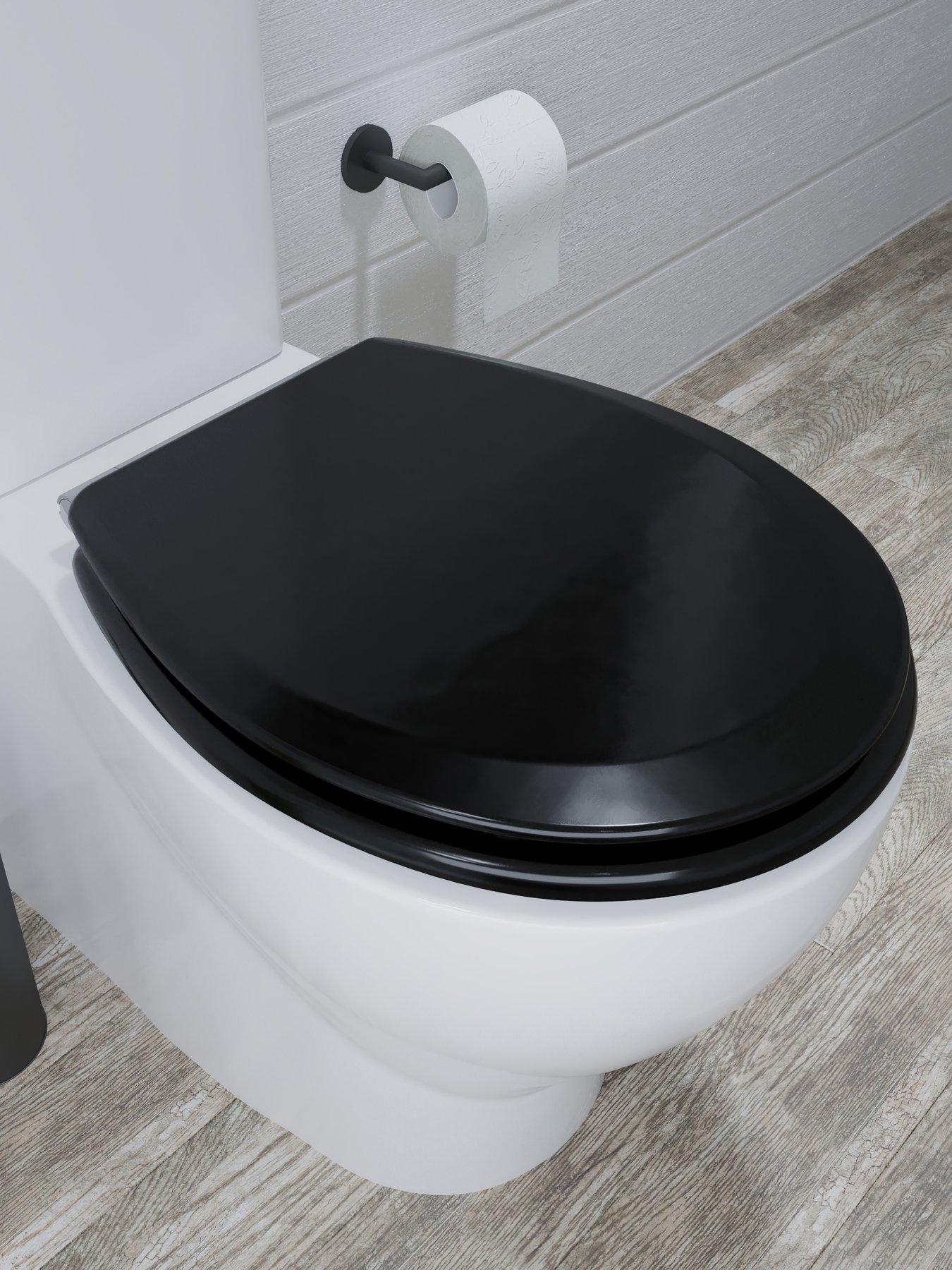 Image 1 of 7 of Croydex Lene Wood Flexi-Fix Toilet Seat