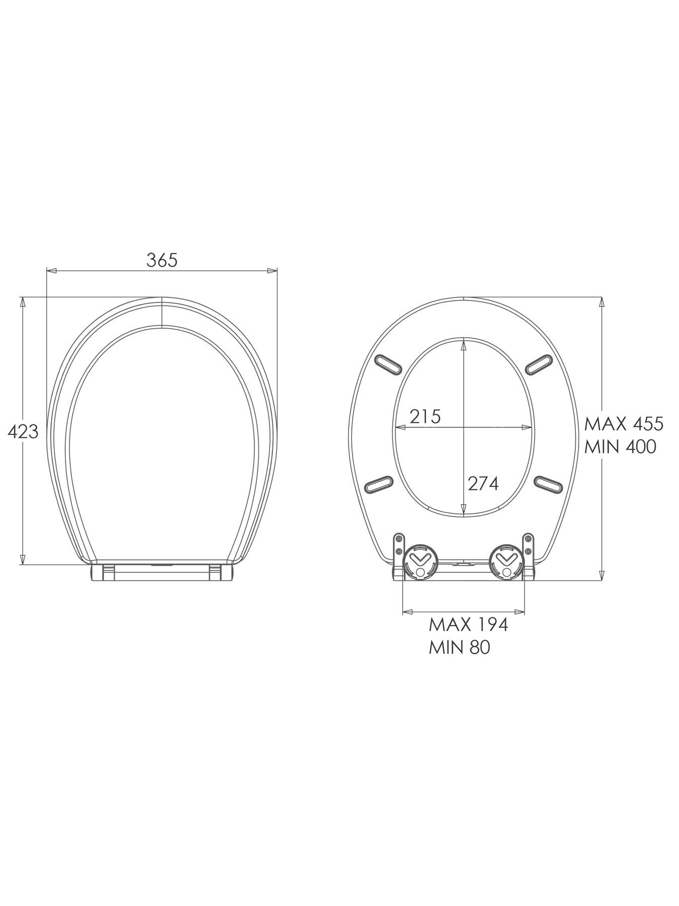 Image 6 of 7 of Croydex Lene Wood Flexi-Fix Toilet Seat