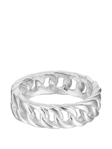 seol-gold-sterling-silver-curb-chain-ring