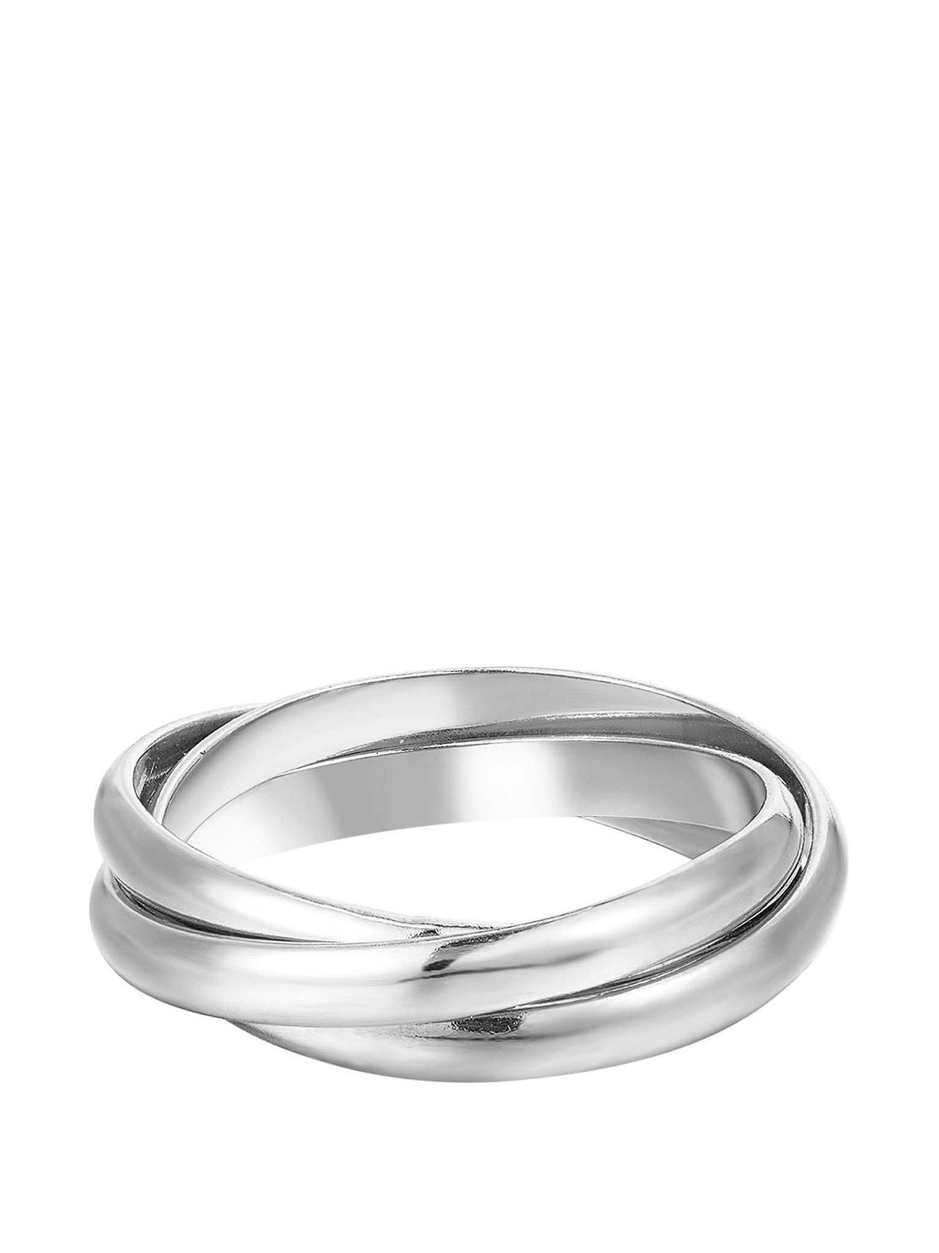 Seol Gold Sterling Silver Trinity Rolling Ring littlewoods