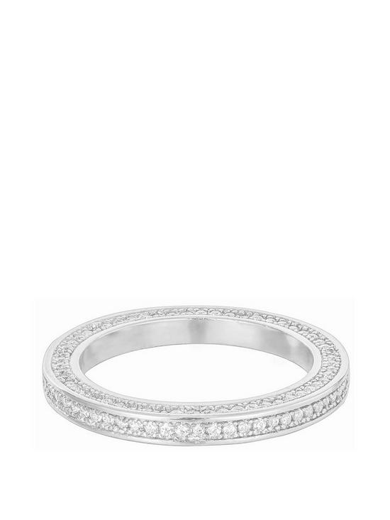 front image of seol-gold-sterling-silver-pav-edge-ring