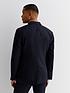  image of new-look-revere-collar-slim-fit-suit-jacket-navy