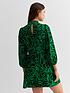  image of new-look-green-print-tunic-mini-dress