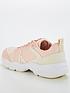  image of calvin-klein-jeans-retro-tennis-over-mesh-trainer-pink