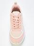  image of calvin-klein-jeans-retro-tennis-over-mesh-trainer-pink