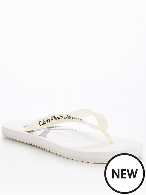 calvin-klein-jeans-monogram-beach-sandal-white