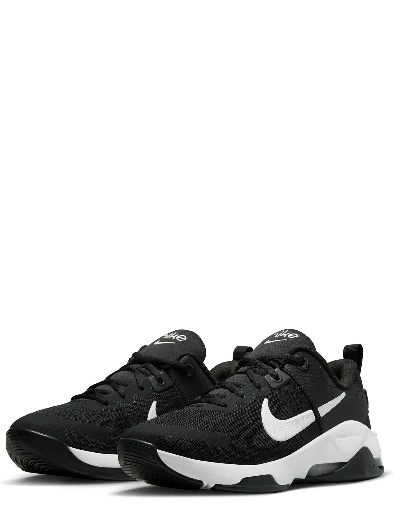 Nike black 2024 mesh trainers womens