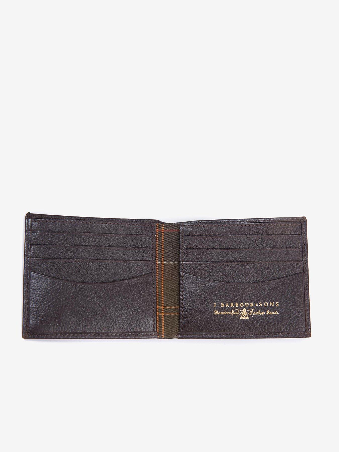  image of barbour-amble-leather-billfold-wallet