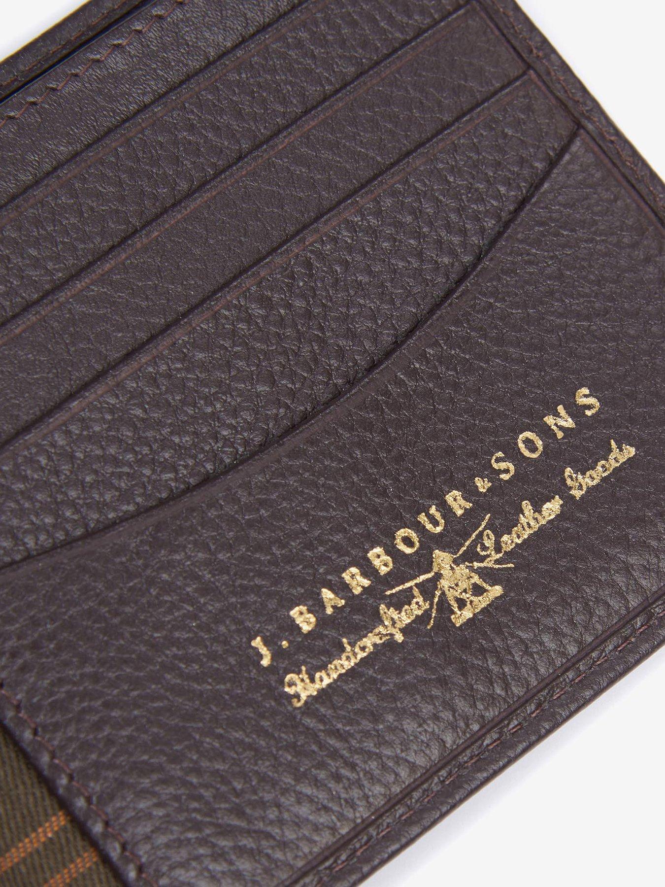  image of barbour-amble-leather-billfold-wallet