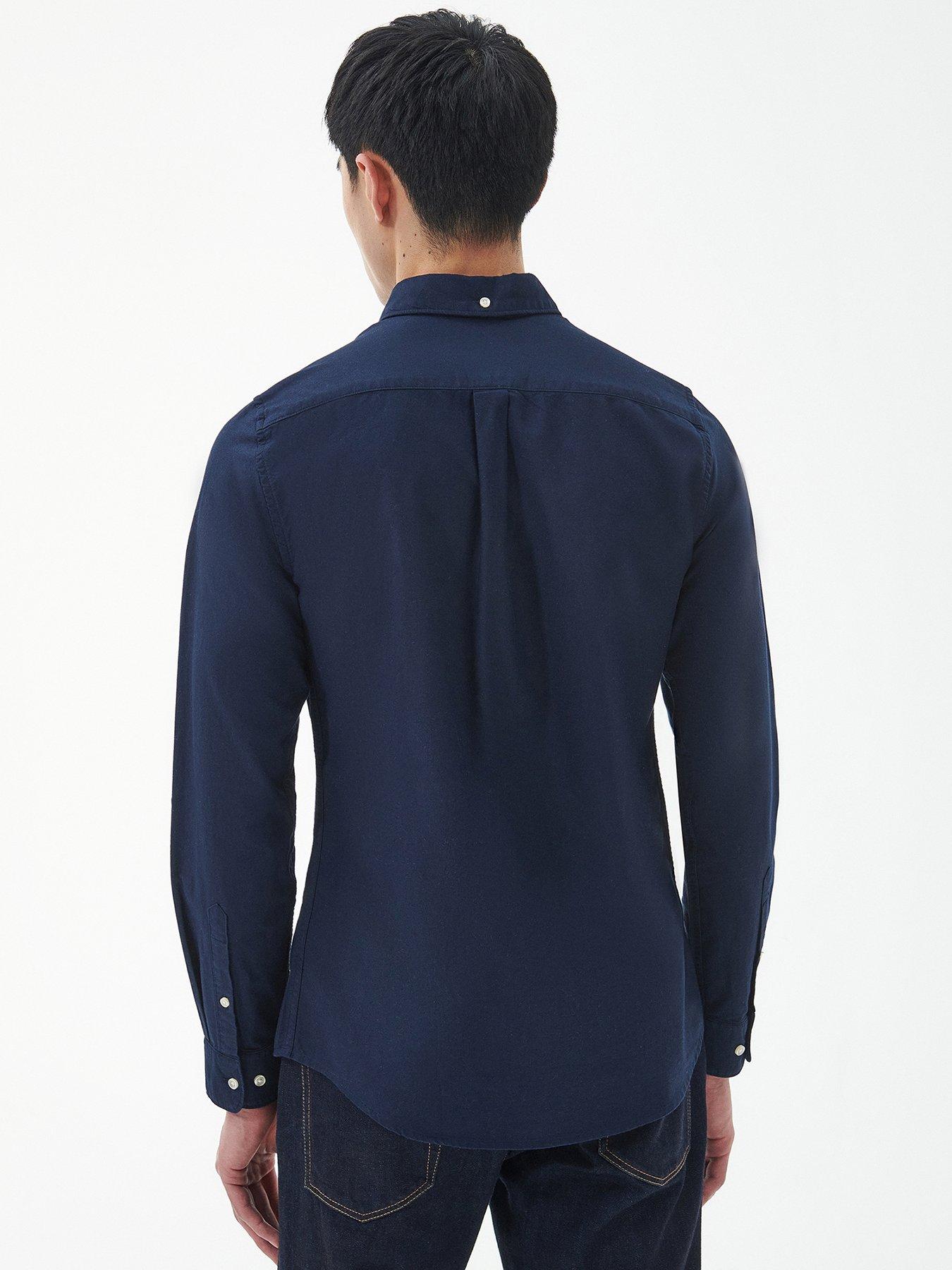 Image 2 of 5 of Barbour Oxford 3 Tailored Fit Shirt - Navy