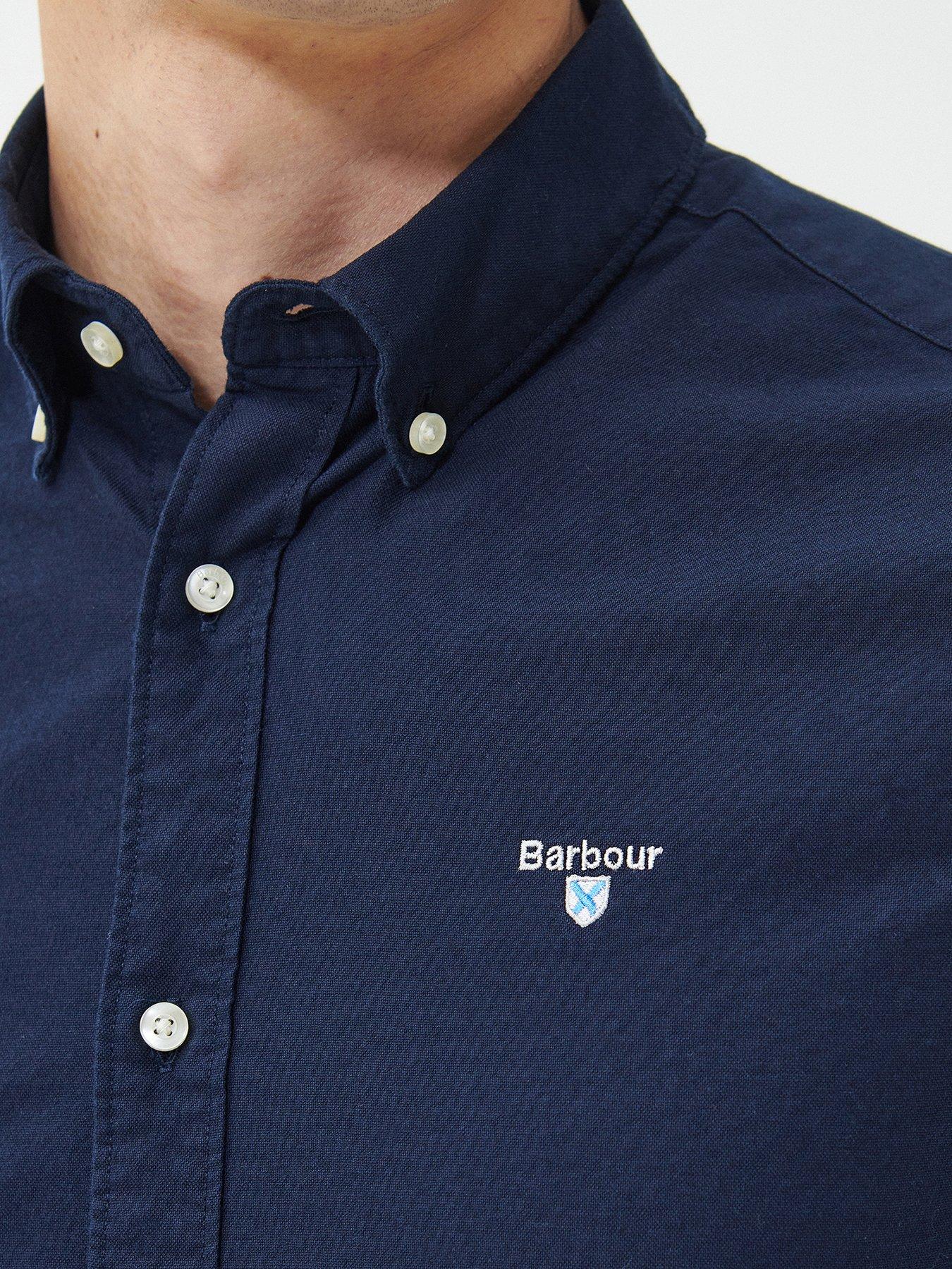 Image 4 of 5 of Barbour Oxford 3 Tailored Fit Shirt - Navy