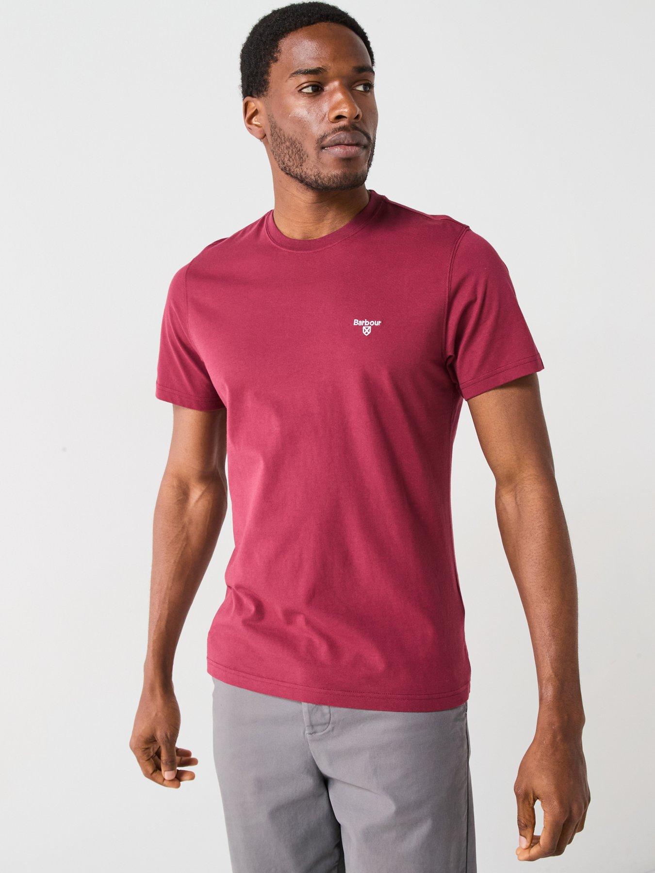 barbour-essential-sports-t-shirt-red