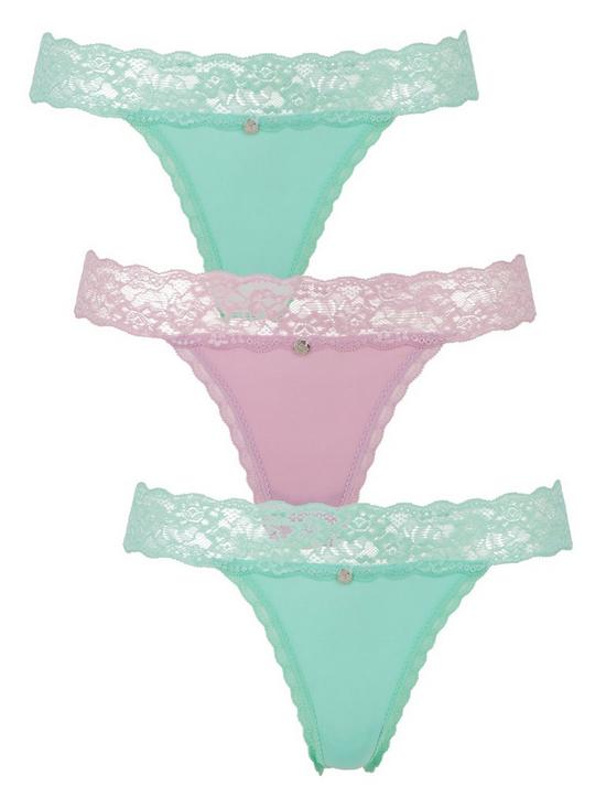 front image of boux-avenue-mf-lace-thong-3-pack-mint-mix