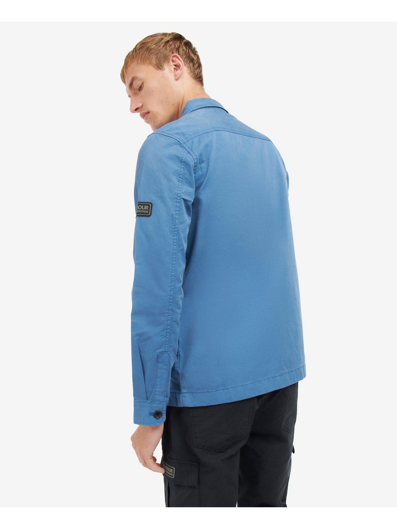  image of barbour-international-international-adey-double-pocket-overshirt-blue