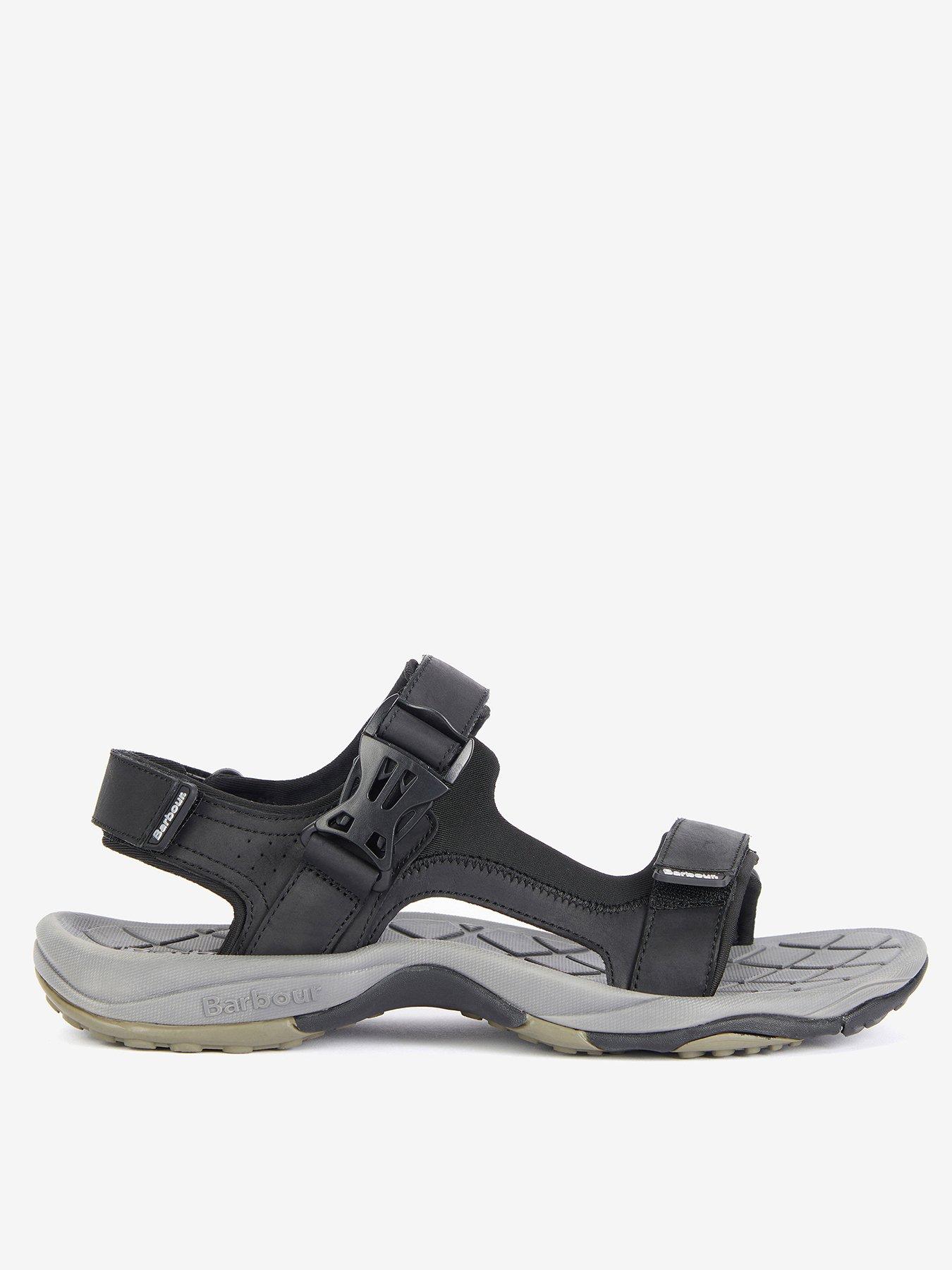  image of barbour-pendle-sandals-black