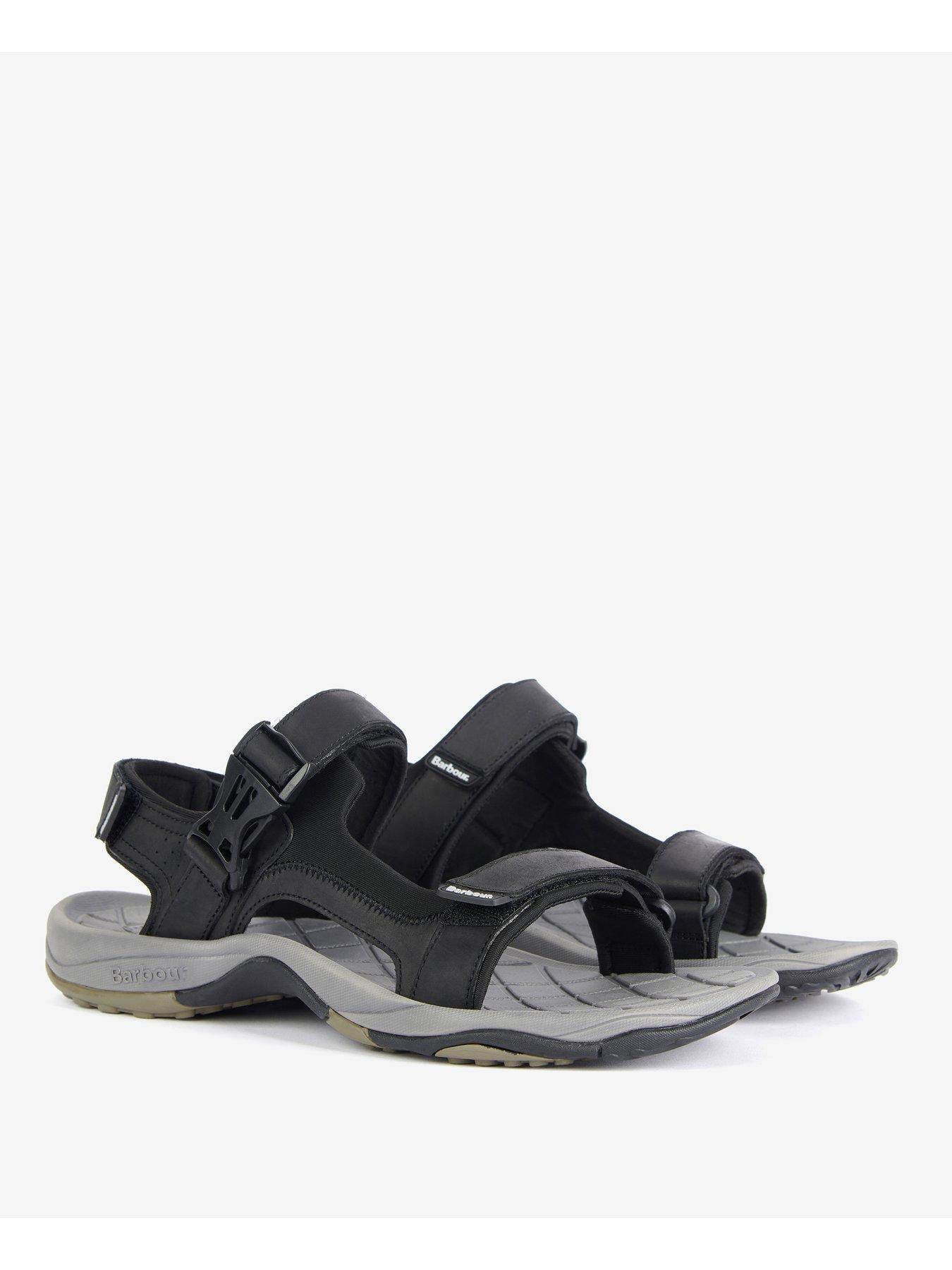  image of barbour-pendle-sandals-black