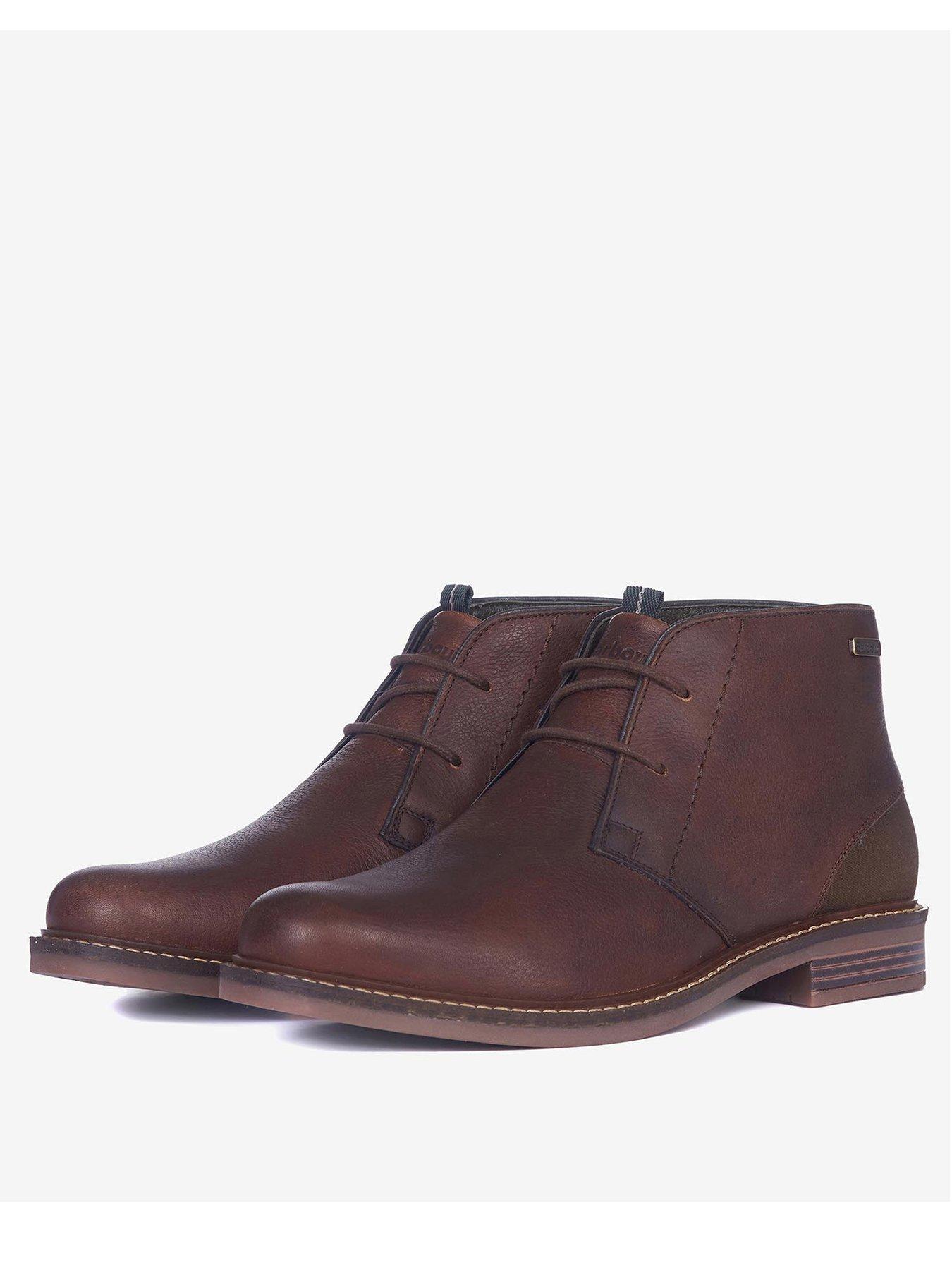 front image of barbour-readhead-leather-boots-brown
