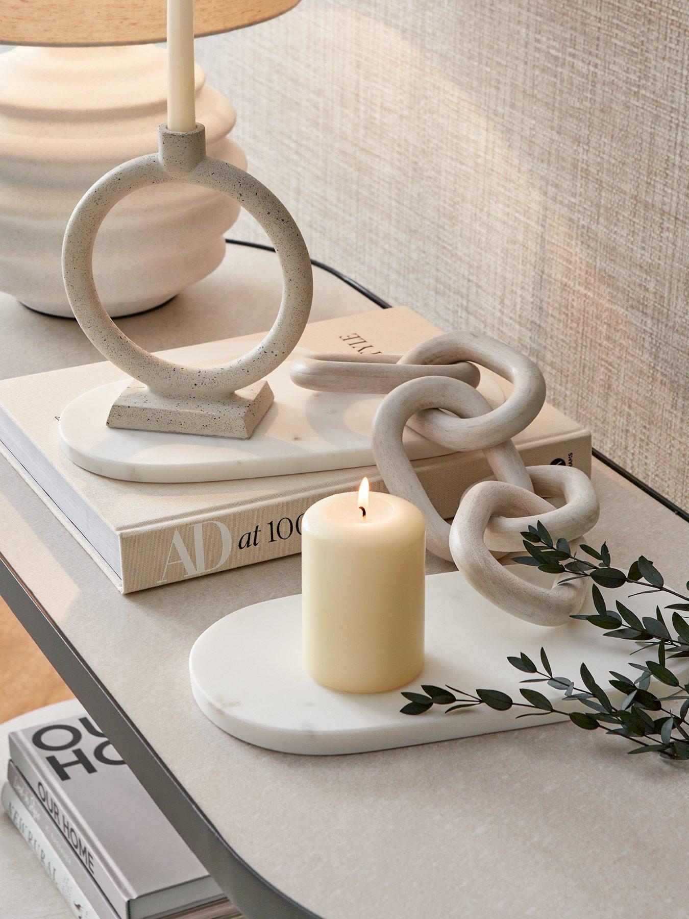 Michelle Keegan Home Set of 2 Marble Decorative Tray