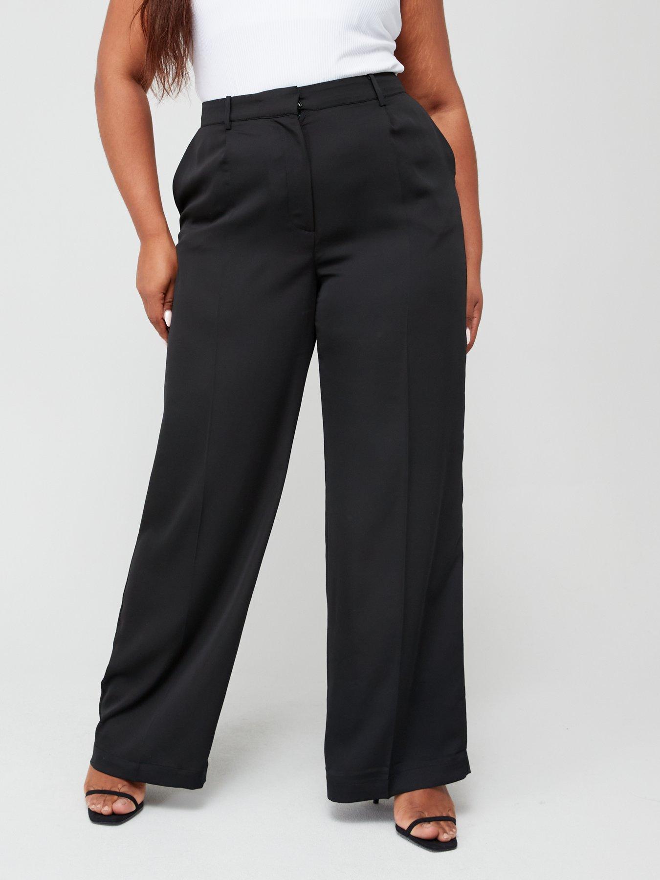 Plus Wide Leg Pant - Black