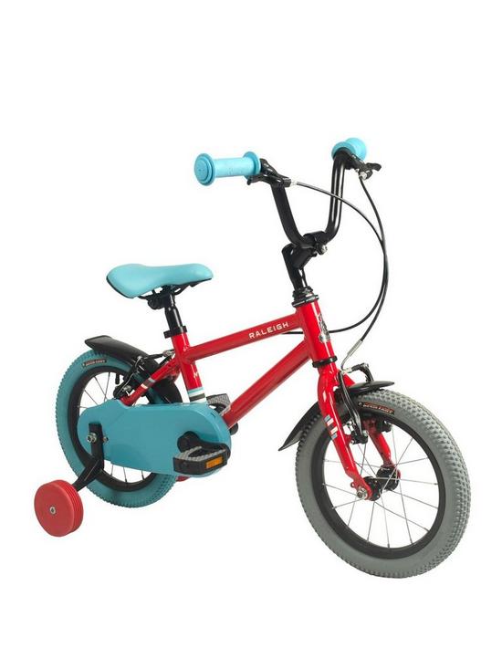 stillFront image of raleigh-pop-14-inch-alloy-childrens-bike-red