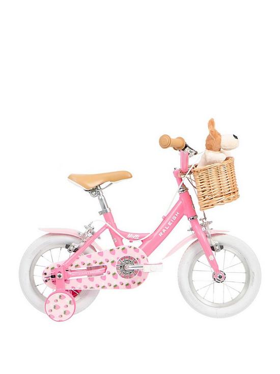 front image of raleigh-molli-12-inch-alloy-childrens-bike-pink