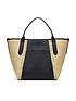  image of radley-park-place-woven-leather-medium-open-top-grab-black