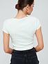  image of tommy-jeans-baby-crop-essential-ribbed-v-neck-top-mintnbspgreen