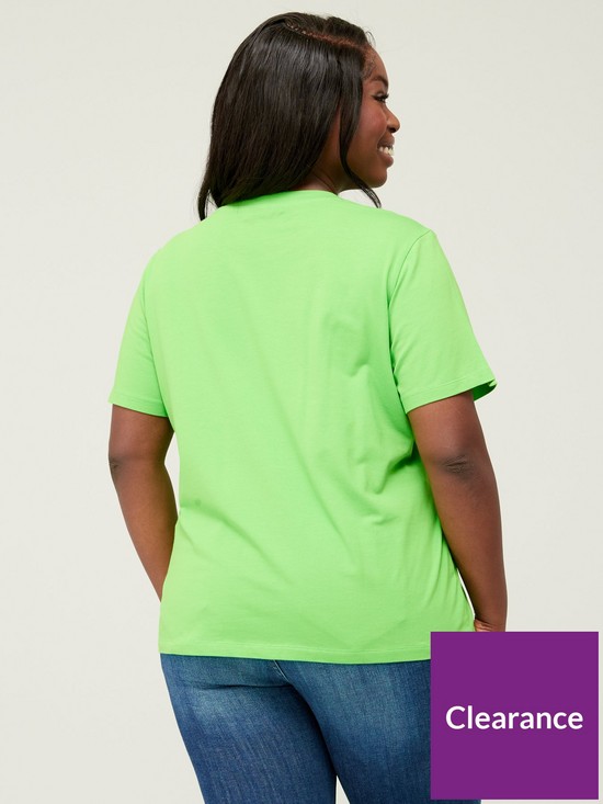 stillFront image of tommy-hilfiger-curve-1985-regular-mini-logo-t-shirt-green
