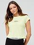  image of tommy-jeans-baby-essential-logo-t-shirt-yellow